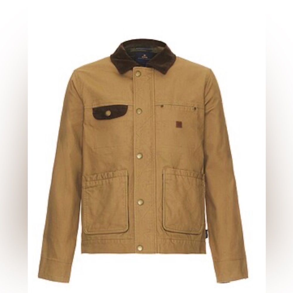 Roark Men’s Deckhand Chore Jacket in Khaki (XL) Flannel-lined.